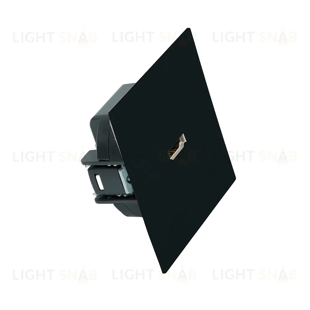Розетка HDMI 2.0 Type A Stekker Мия RST00-3118-05 черный бархат 50828 50828