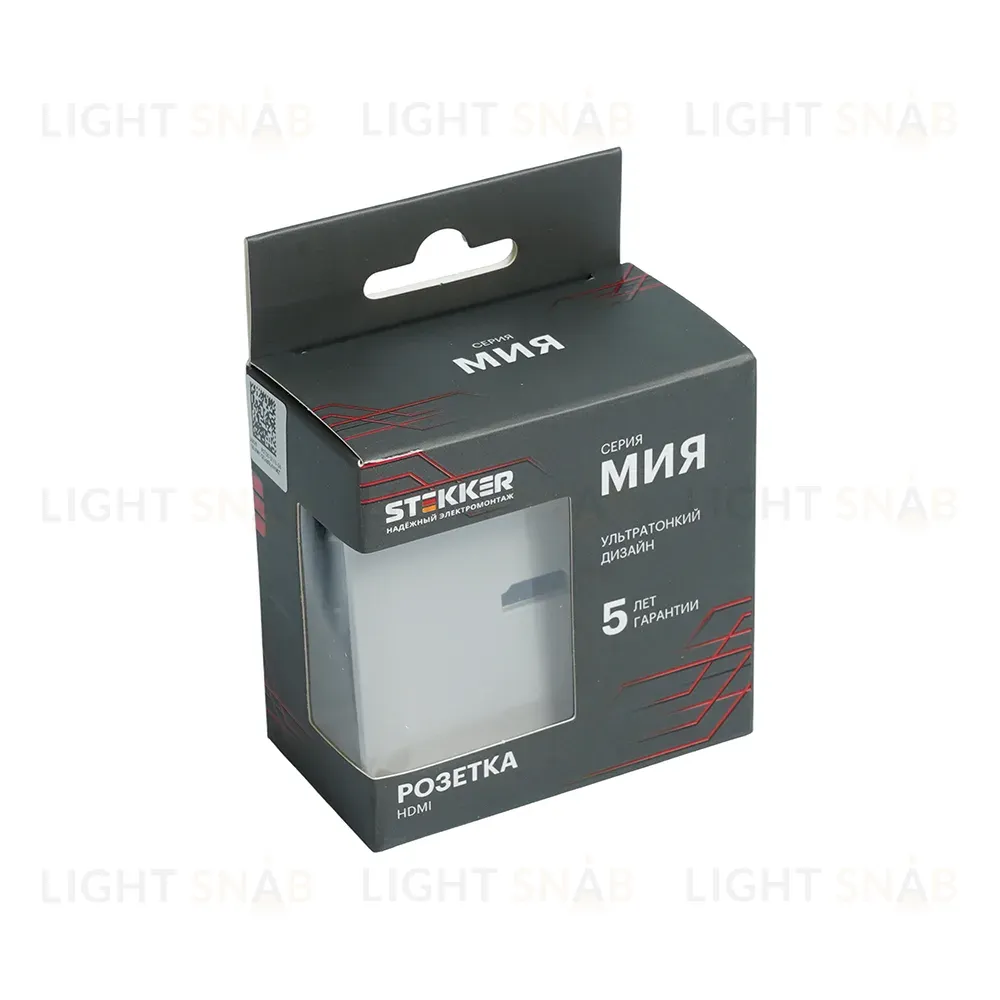 Розетка HDMI 2.0 Type A Stekker Мия RST00-3118-08 пудровый жемчуг 50829 50829