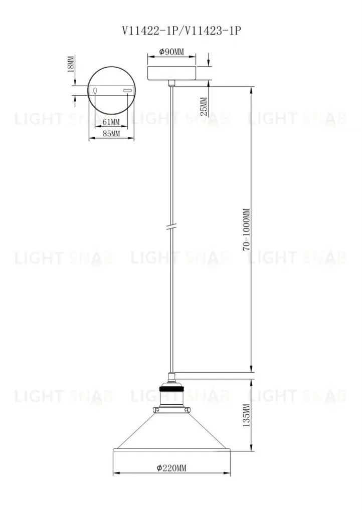 Подвесной светильник Moderli Night V11422-1P V11422-1P