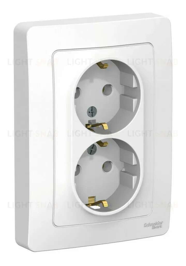 Розетка 2-ая с/з без шторок, 16А, 250В Systeme Electric Blanca внутр Бел BLNRS001021 BLNRS001021