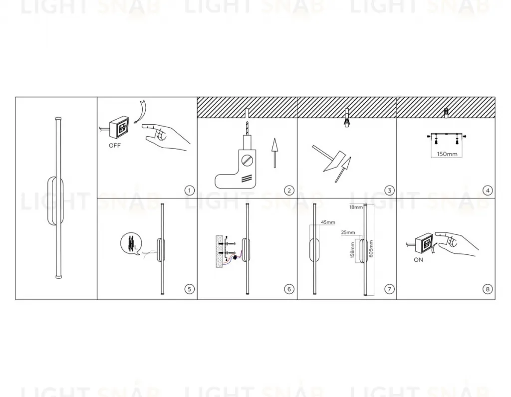 Настенный светильник Ambrella Light Comfort FL747025 FL747025