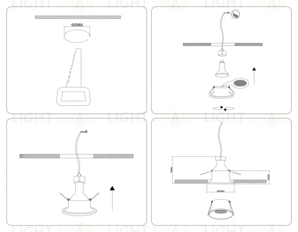 Точечный светильник Ambrella Light Techno Spot TN102779 TN102779