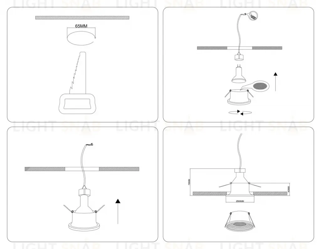 Точечный светильник Ambrella Light Techno Spot TN102855 TN102855