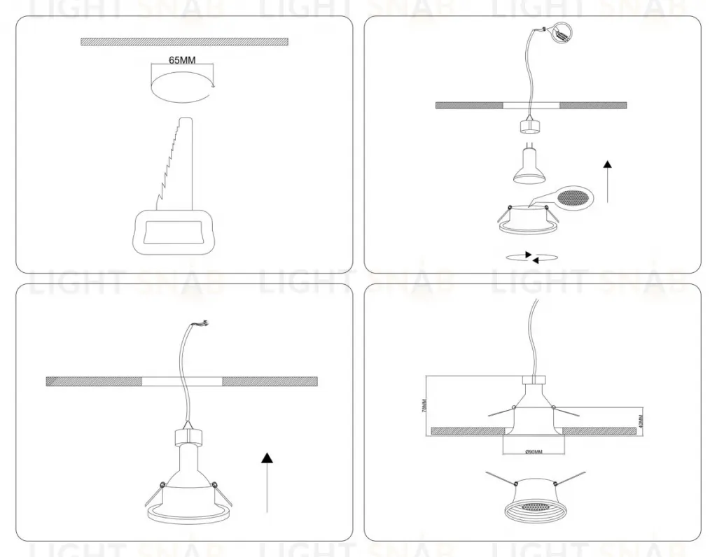 Точечный светильник Ambrella Light Techno Spot TN102862 TN102862