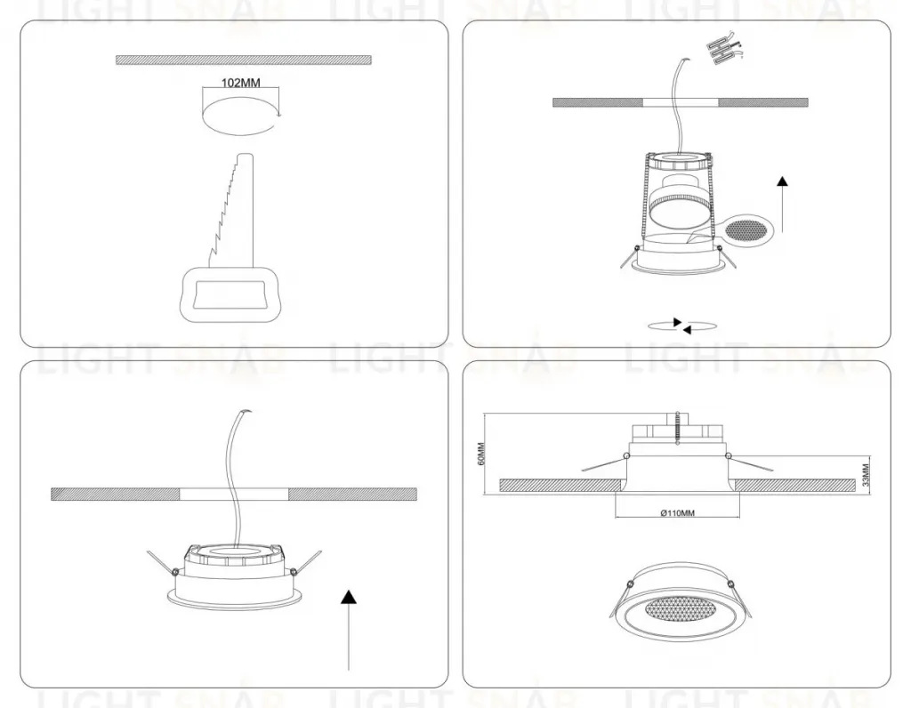 Точечный светильник Ambrella Light Techno Spot TN49501 TN49501