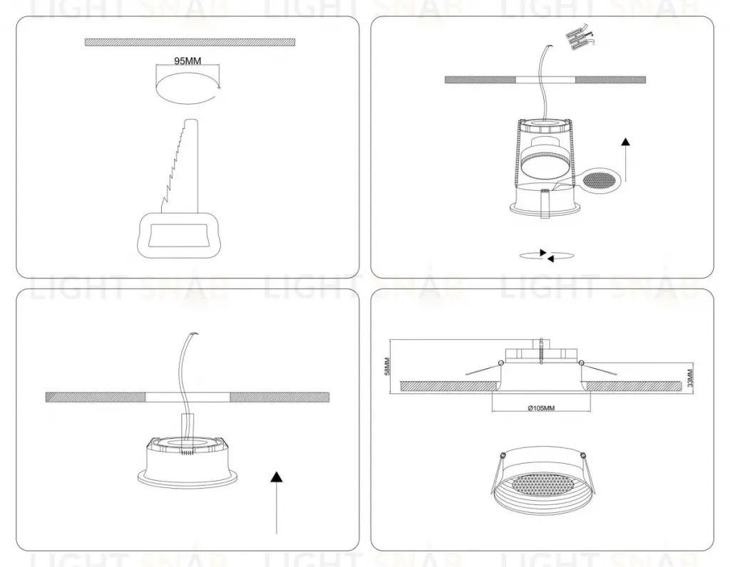 Точечный светильник Ambrella Light Techno Spot TN51755 TN51755
