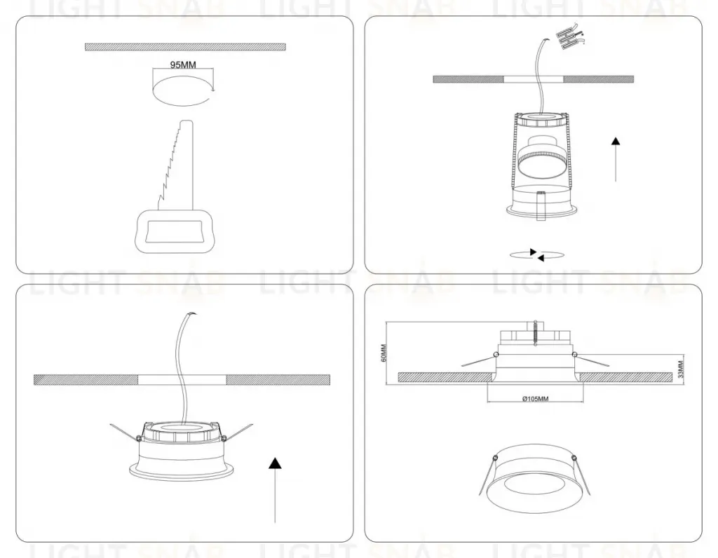Точечный светильник Ambrella Light Techno Spot TN6751 TN6751