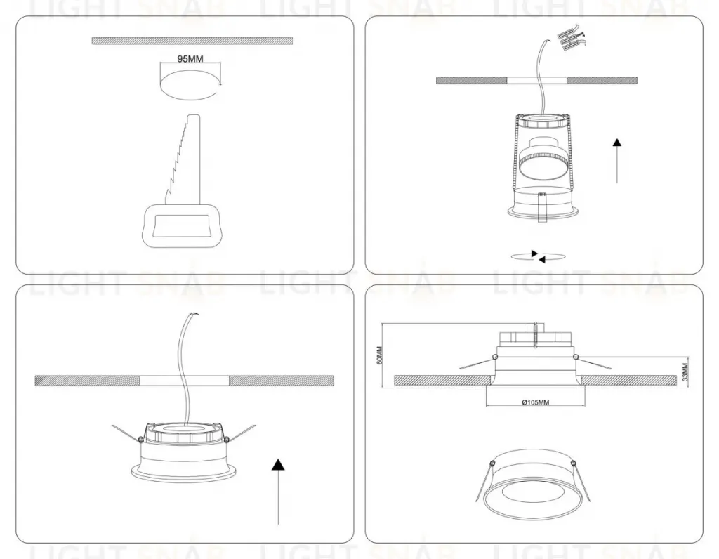 Точечный светильник Ambrella Light Techno Spot TN6759 TN6759