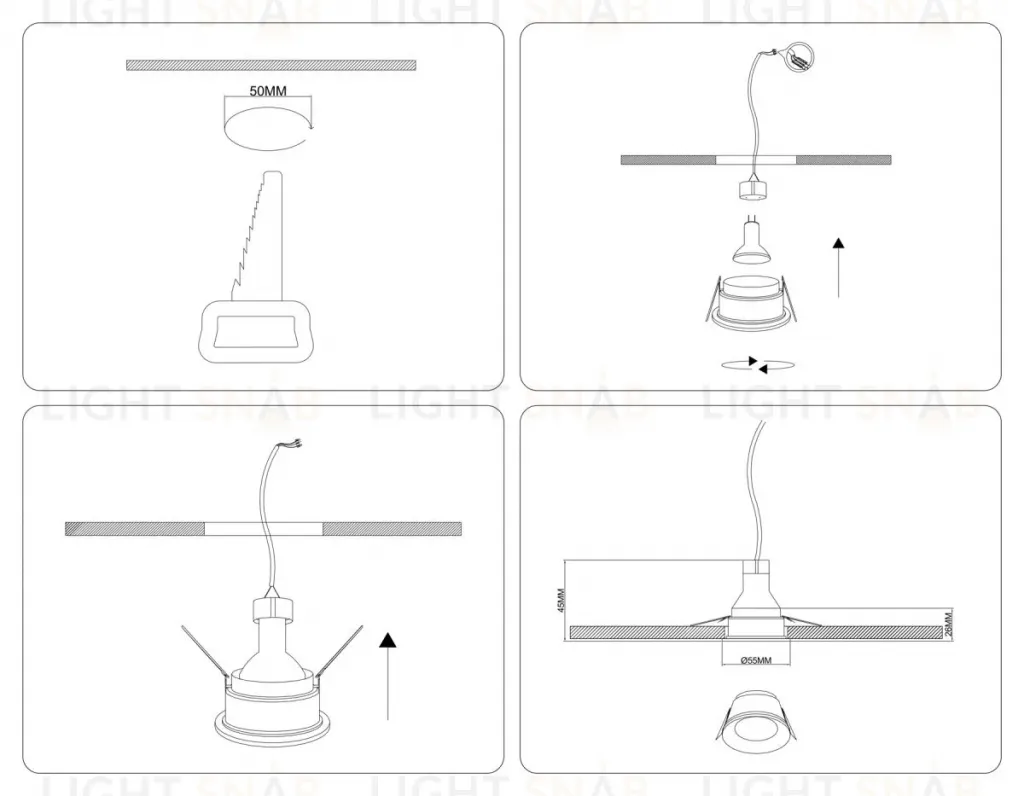 Точечный светильник Ambrella Light Techno Spot TS51812 TS51812