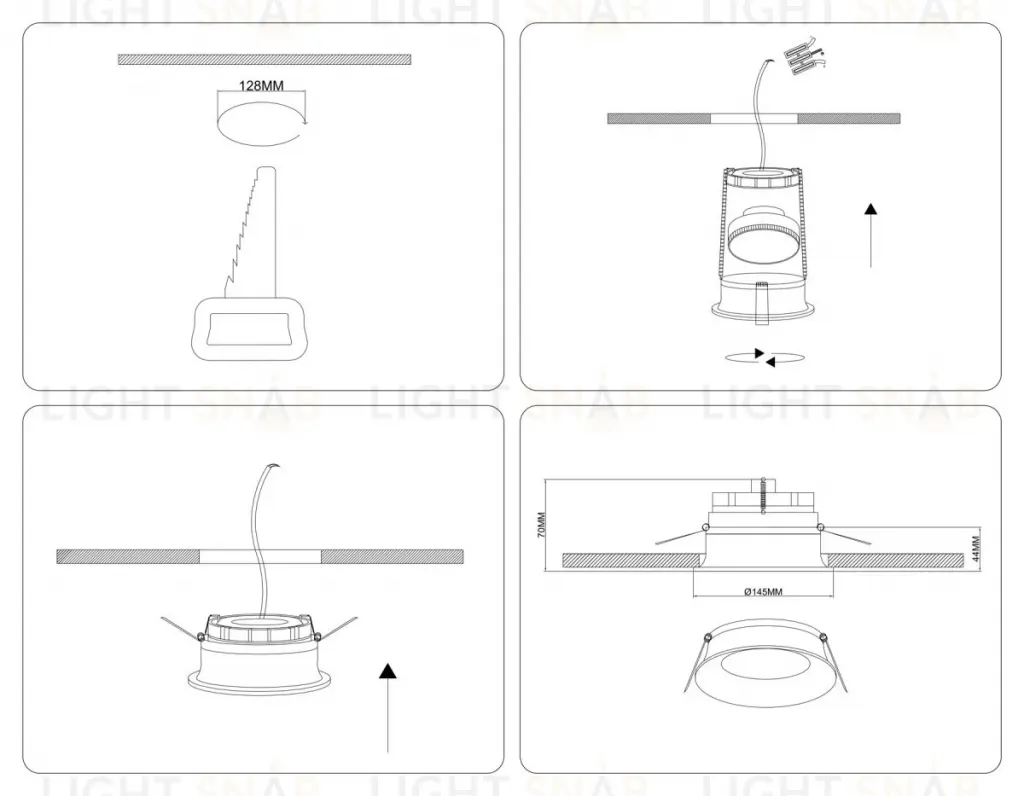 Точечный светильник Ambrella Light Techno Spot TU51812 TU51812