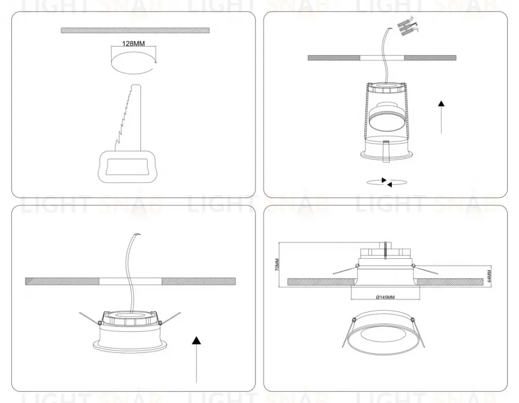 Точечный светильник Ambrella Light Techno Spot TU51814 TU51814