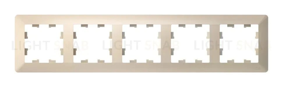 Рамка 5-ая Systeme Electric AtlasDesign Air Бежевый/дымчатый белый ATN220205 ATN220205