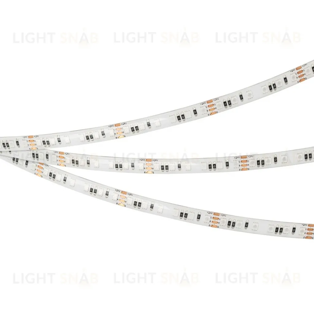 Светодиодная лента герметичная Arlight RTW-SE-A120-8mm 24V RGB (12 W/m, IP65, 5m) (5 лет) 042906(1) 042906(1)