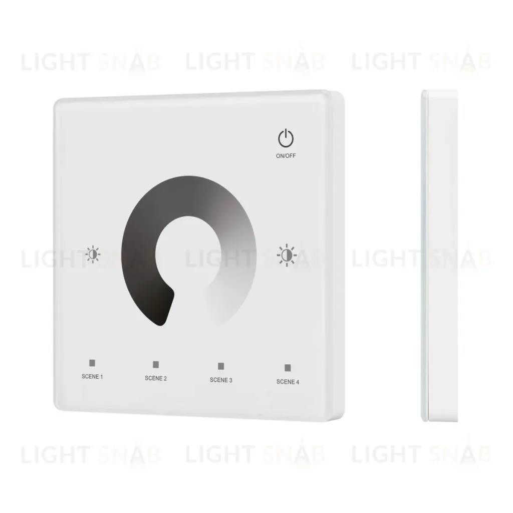 Сенсорная панель Arlight SMART-RF-801-11-1G-4SC-DIM белый (3V, 2.4G) накладная (IARL, IP20 Пластик) 050421 050421