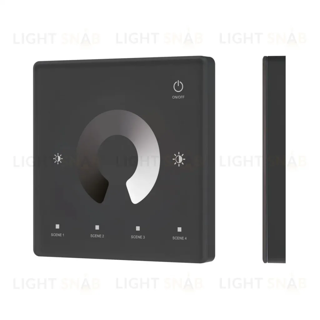 Сенсорная панель Arlight SMART-RF-801-11-1G-4SC-DIM черный (3V, 2.4G) накладная (IARL, IP20 Пластик) 063525 063525