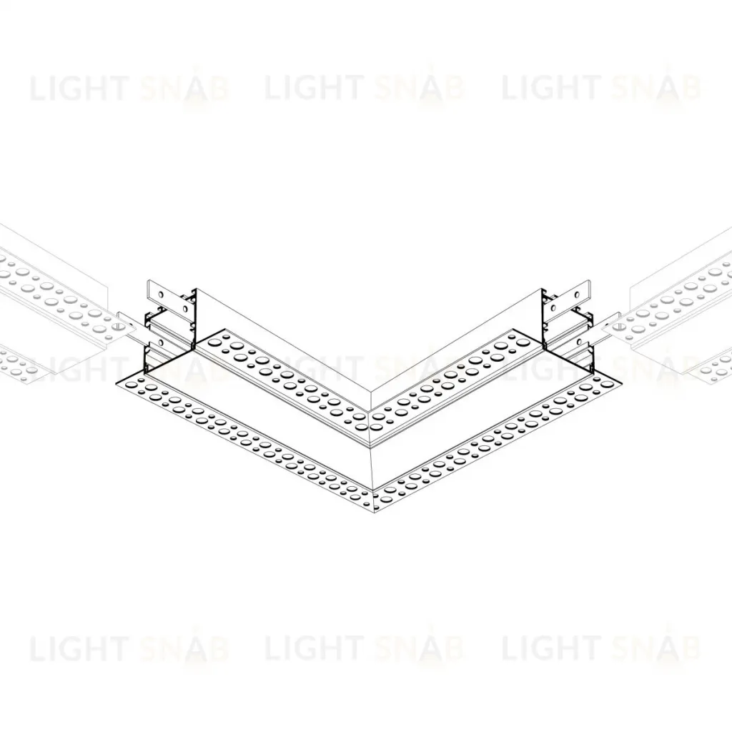 Угловой соединитель в сборе для профиля Arlight LINIA32-FANTOM (Металл) 064415 064415