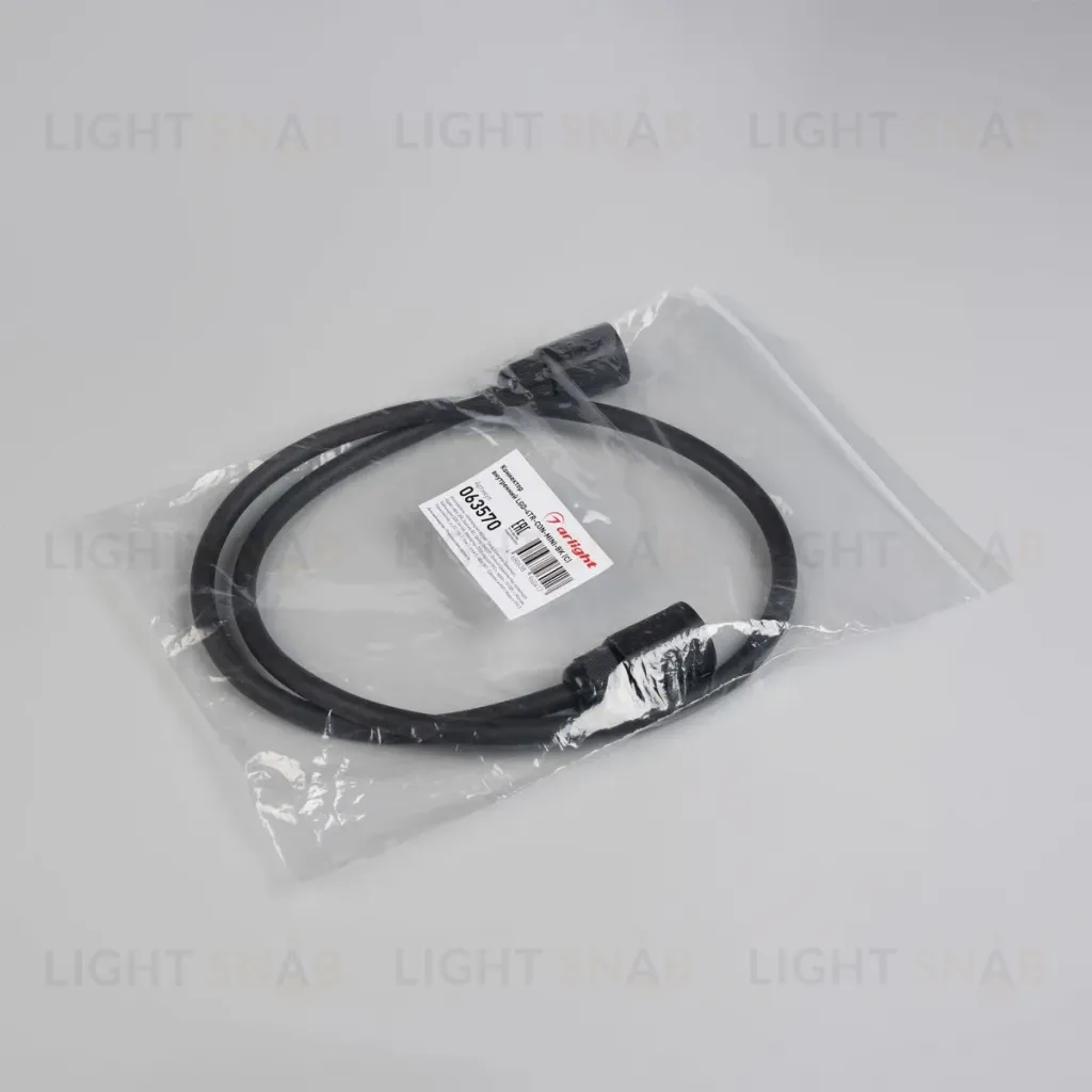 Коннектор Arlight ARL-TUBU-TAIL-1000-CON-FF-3pin (BK) (Полиуретан) 063570 063570