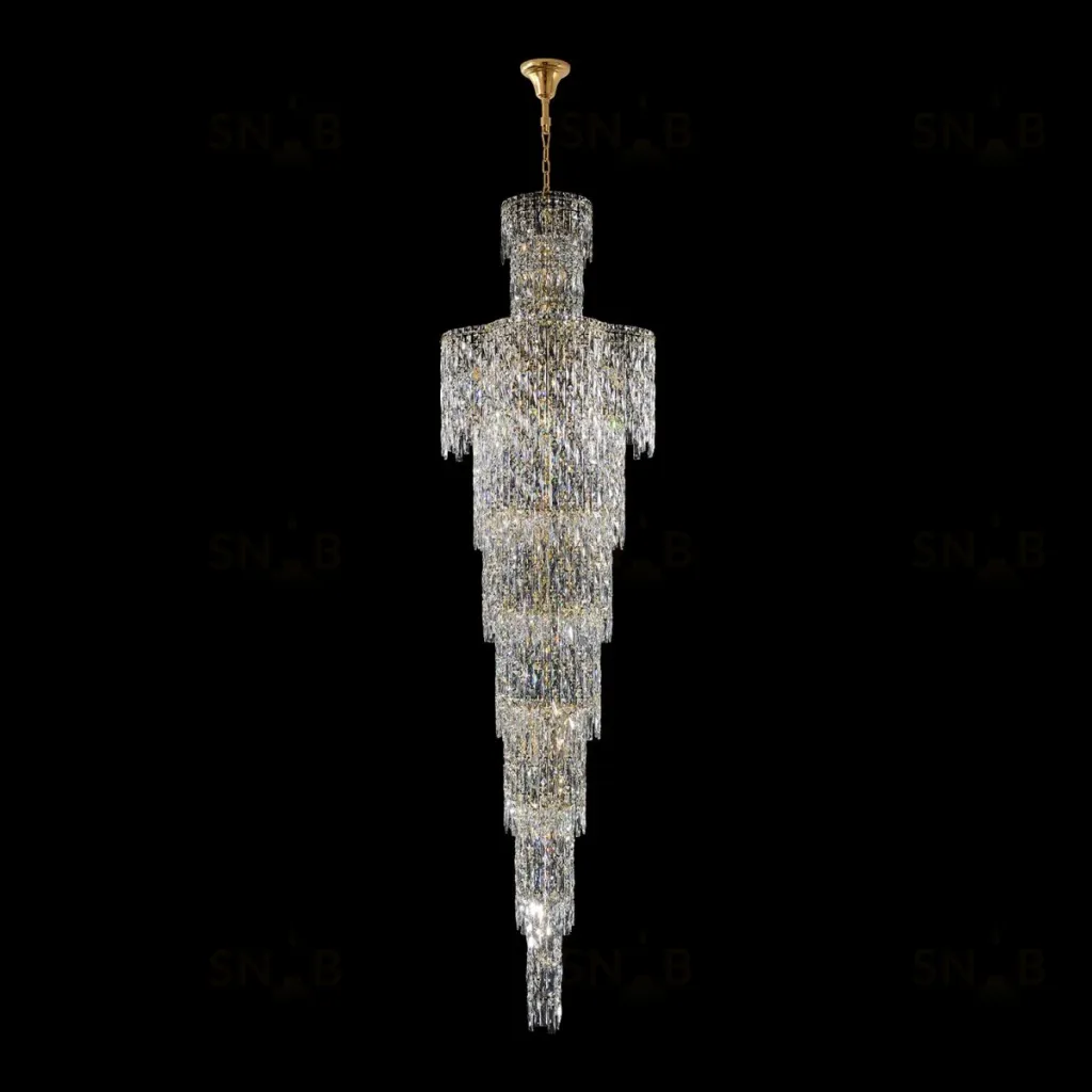 Каскадная люстра Crystal Lux ABRIL SP28 GOLD ABRIL SP28 GOLD