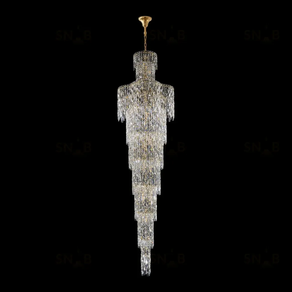 Каскадная люстра Crystal Lux ABRIL SP28 GOLD ABRIL SP28 GOLD