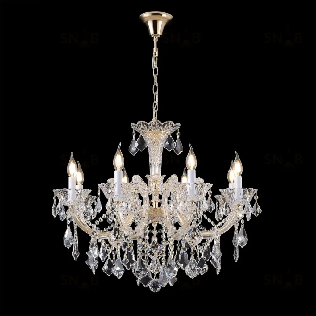 Подвесная люстра Crystal Lux CRISTELLE SP8 GOLD CRISTELLE SP8 GOLD