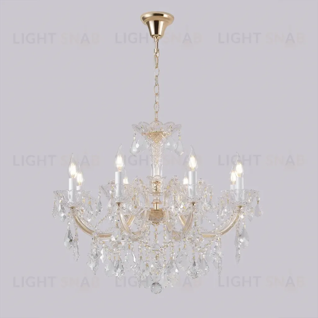 Подвесная люстра Crystal Lux CRISTELLE SP8 GOLD CRISTELLE SP8 GOLD