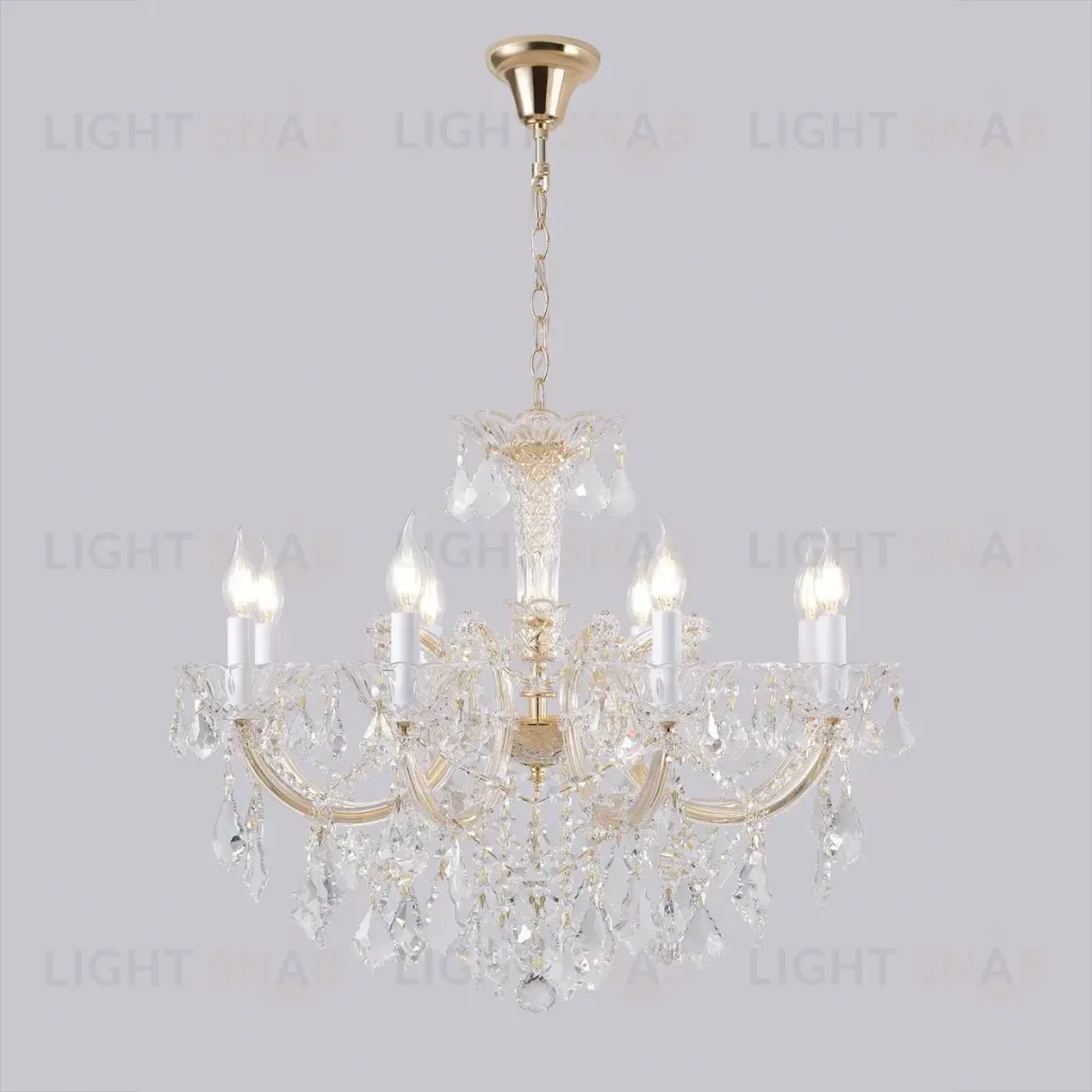 Подвесная люстра Crystal Lux CRISTELLE SP8 GOLD CRISTELLE SP8 GOLD