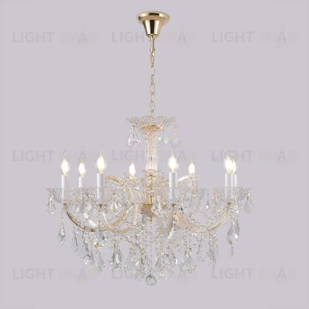 Подвесная люстра Crystal Lux CRISTELLE SP8 GOLD CRISTELLE SP8 GOLD