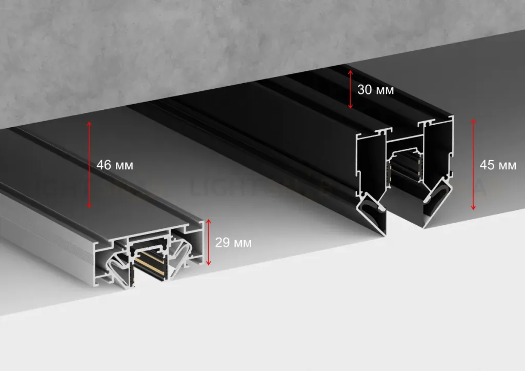 Профиль-адаптер для монтажа в натяжной потолок магнитного шинопровода SPACE EASY Crystal Lux CLT 0.224 05 2000 AL CLT 0.224 05 2000 AL