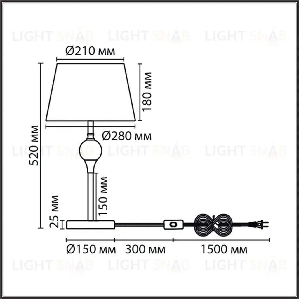 Настольная лампа Lumion Classi Eletra 8417/1T 8417/1T