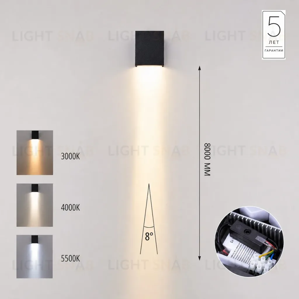 Уличный настенный светильник Odeon Light Nature Arrow 7188/5WLP 7188/5WLP