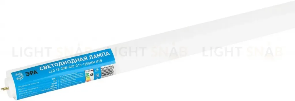 Лампа светодиодная Эра RED LINE LED T8-30W-840-G13-1200mm NTB 30Вт Б0071250 Б0071250