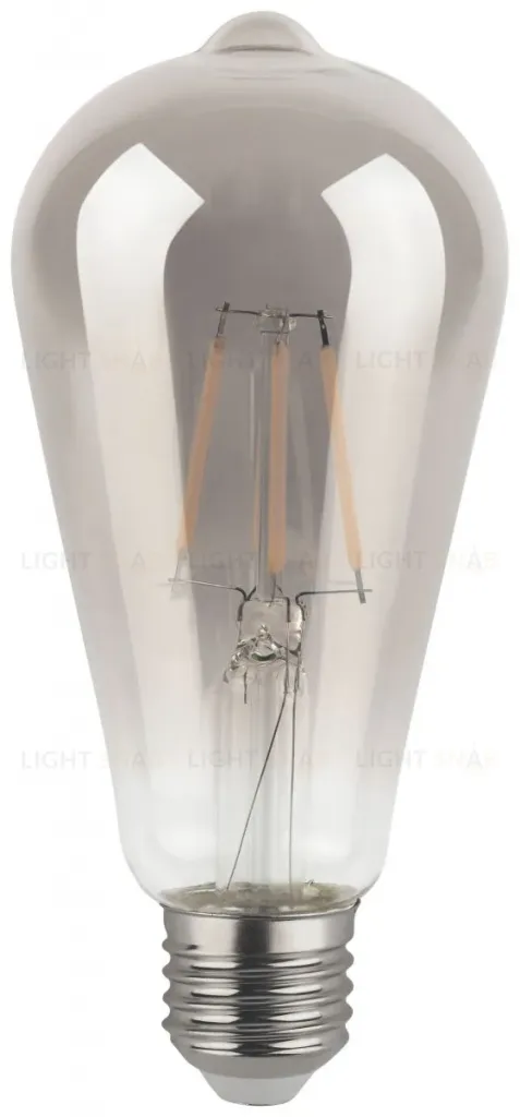 Лампа светодиодная филаментная Эра F-LED ST64-7W-824-E27 smoky 7Вт дымчатая Б0071205 Б0071205