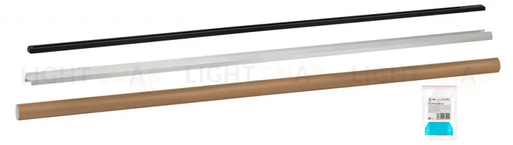 Комплект Эра TR-SET-200-1PT-PC BK шинопровод однофазный с профилем для натяжного потолка 2м черный Б0072543 Б0072543
