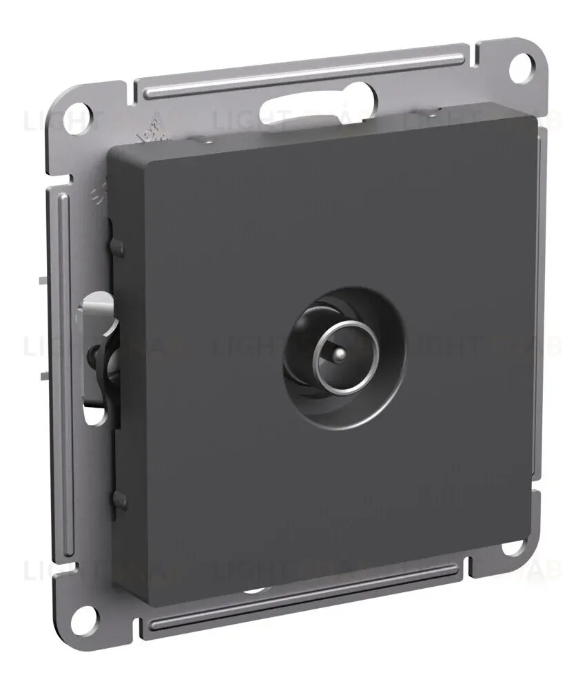 Розетка TV оконечная 1DB, механизм Systeme Electric AtlasDesign Базальт ATN001491 ATN001491