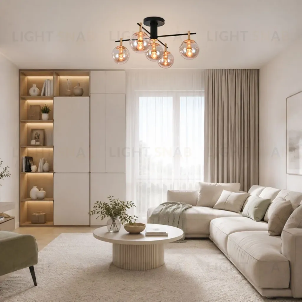 Потолочный светильник Escada Celeste 120007/5R Black/Amber ES0000080 ES0000080