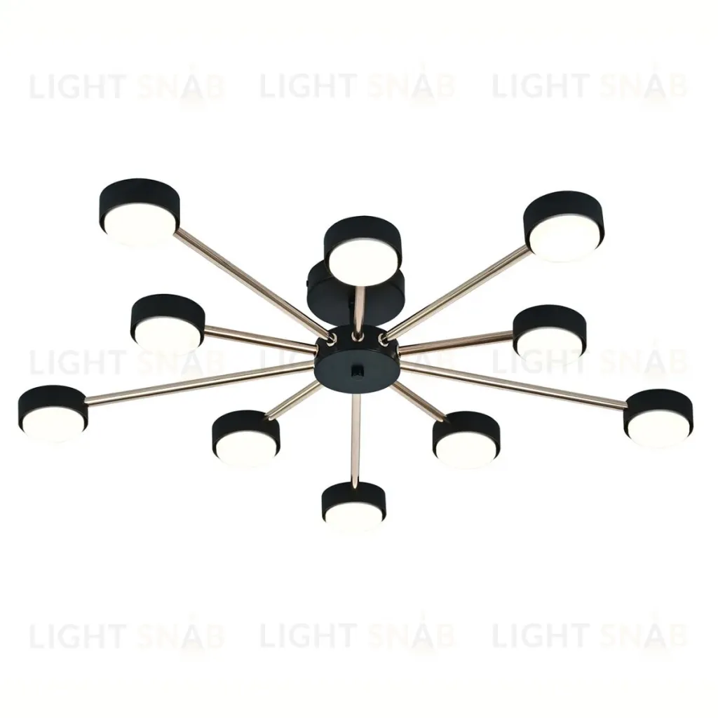 Потолочная люстра Escada Luminix 120008/10R Black/Gold ES0000096 ES0000096