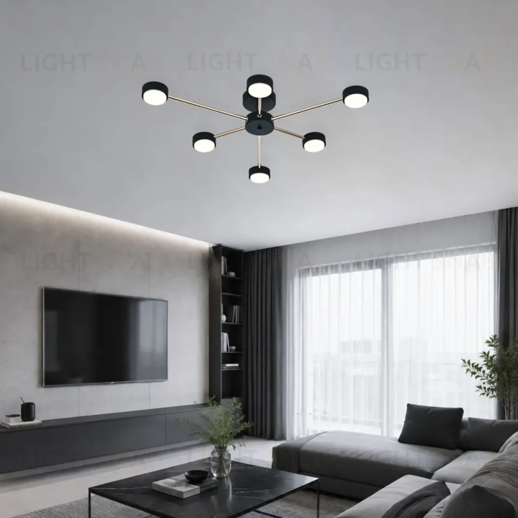 Потолочный светильник Escada Luminix 120008/6R Black/Gold ES0000094 ES0000094