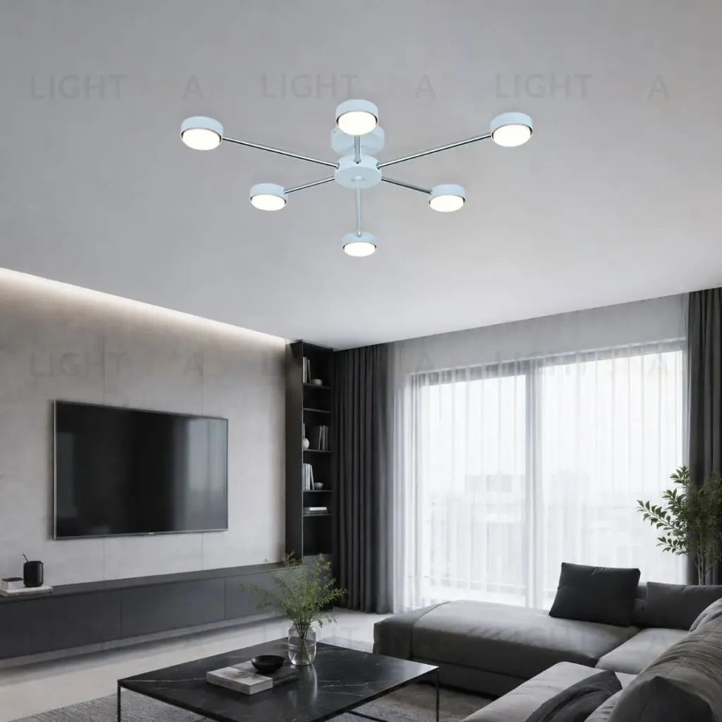 Потолочный светильник Escada Luminix 120008/6R White/Chrome ES0000095 ES0000095