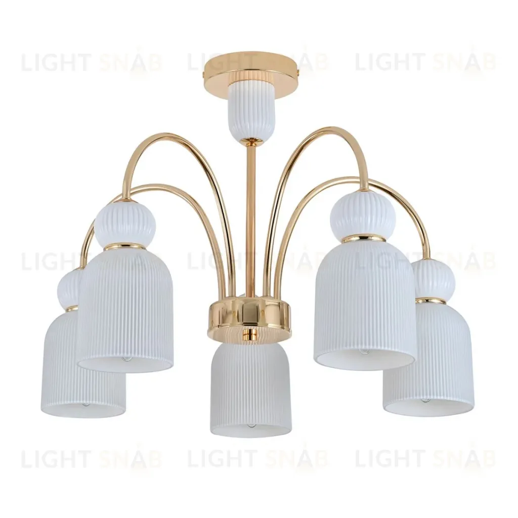 Люстра на штанге Indigo Lucea 13042/5R Gold V000626 V000626