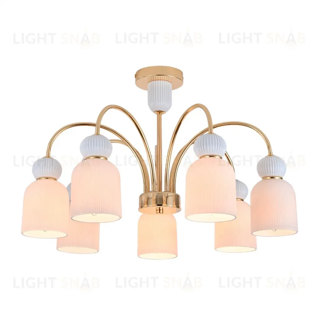 Люстра на штанге Indigo Lucea 13042/7R Gold V000627 V000627