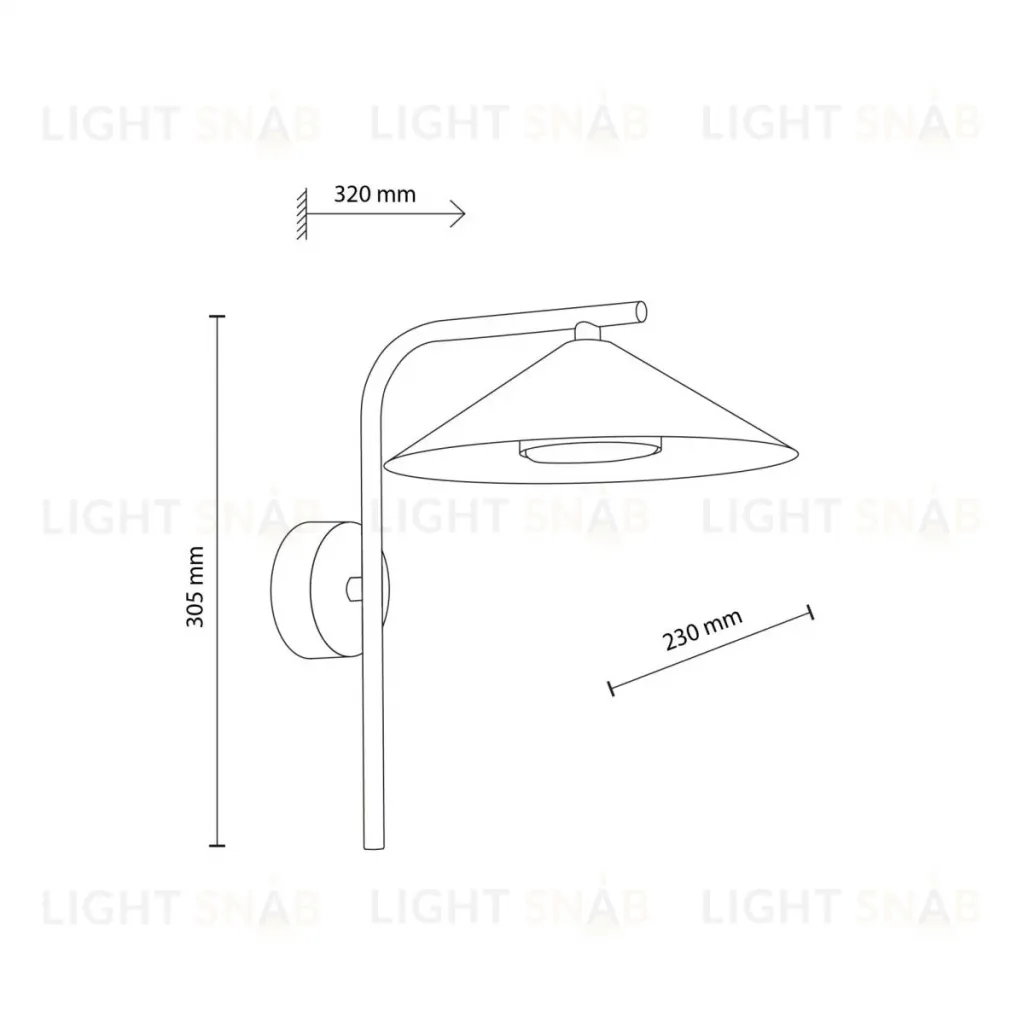Бра TK Lighting 18693 Lume Burgund a073159 18693 Lume Burgund