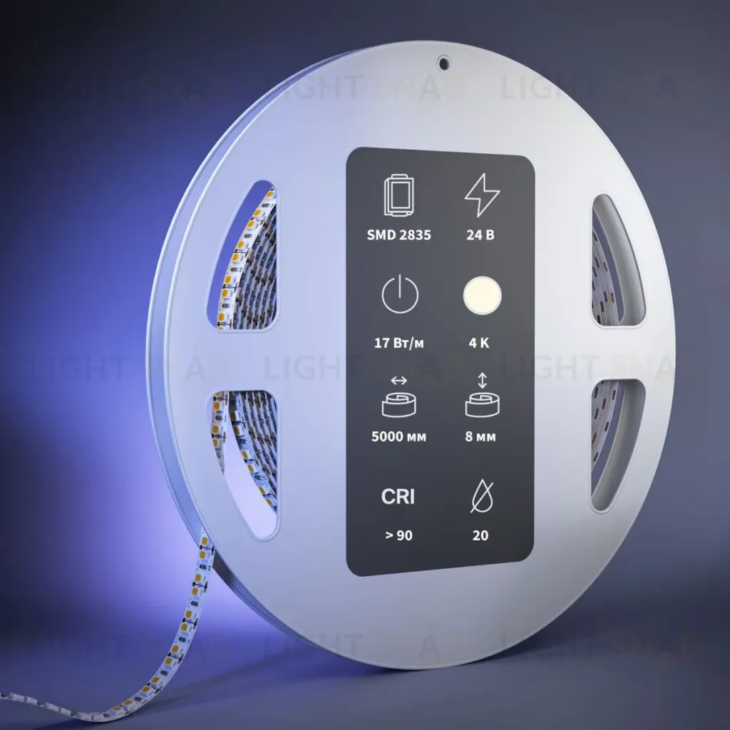 Светодиодная лента Maytoni Led Strip 24В 2835 17Вт/м 4000К 5м IP 20 201284 201284