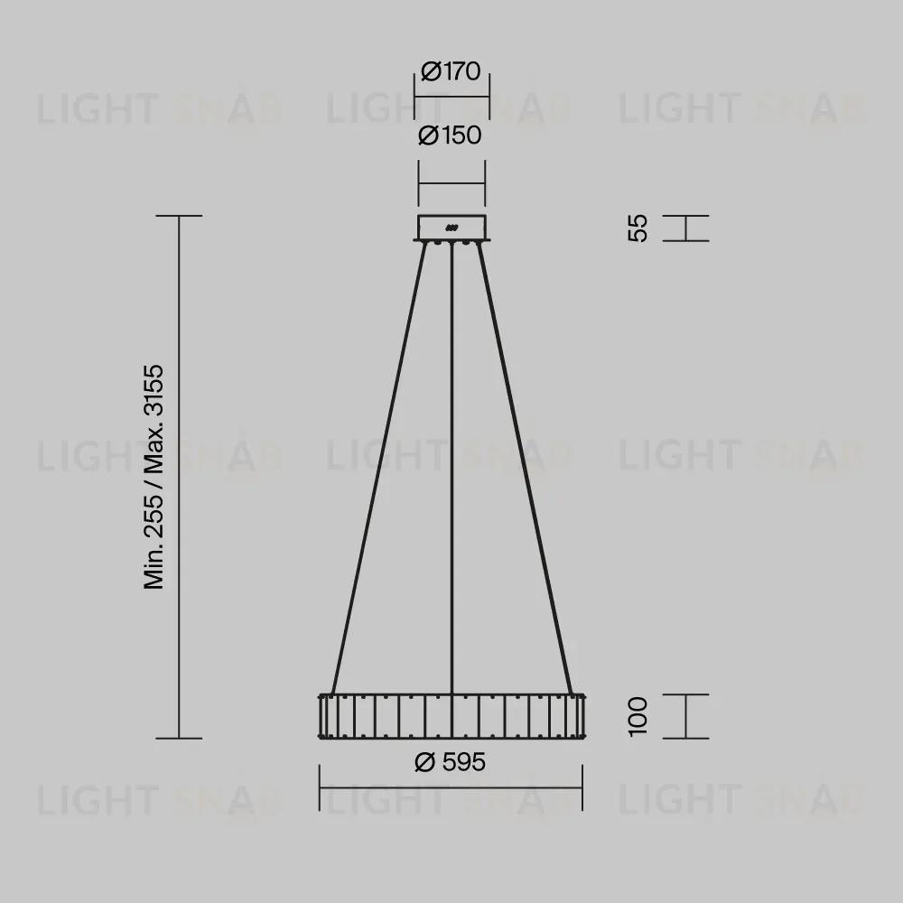 Подвесной светильник Maytoni Majesty MOD517PL-L30BS3K MOD517PL-L30BS3K