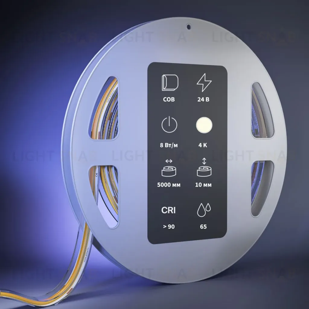Светодиодная лента Maytoni Led Strip 24В COB 8Вт/м 4000К 5м IP 65 201299 201299
