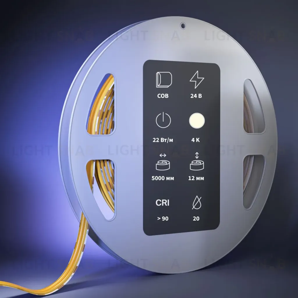 Светодиодная лента Maytoni Led Strip 24В COB 22Вт/м 4000К 5м IP 20 201314 201314
