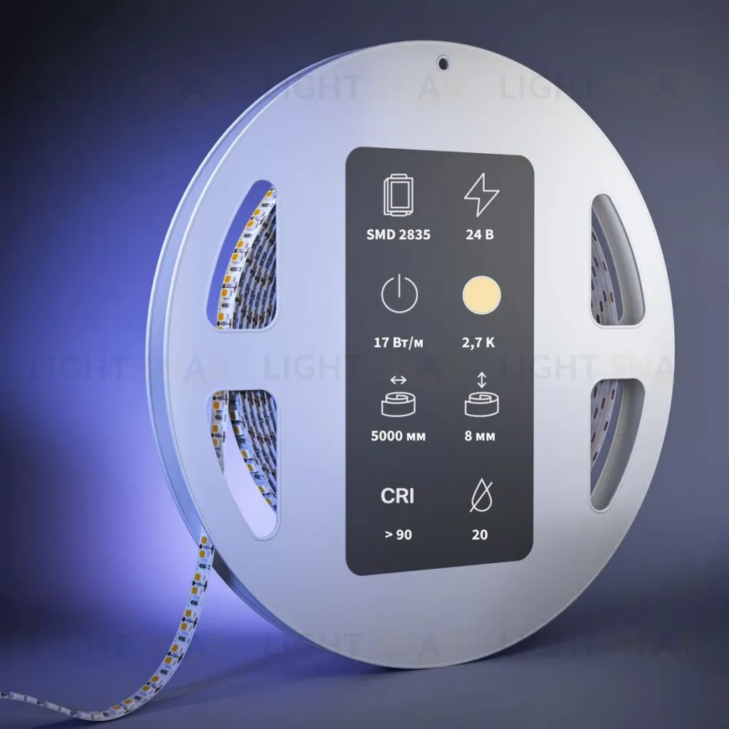 Светодиодная лента Maytoni Led Strip 24В 2835 17Вт/м 2700К 5м IP 20 201282 201282