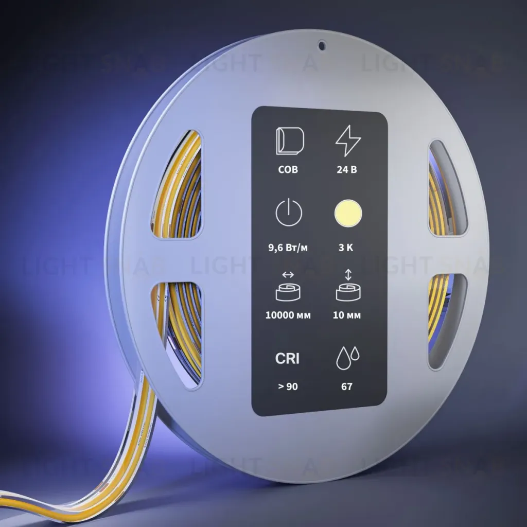 Светодиодная лента Maytoni Led Strip 24В COB 9,6Вт/м 3000К 10м IP 67 201307 201307