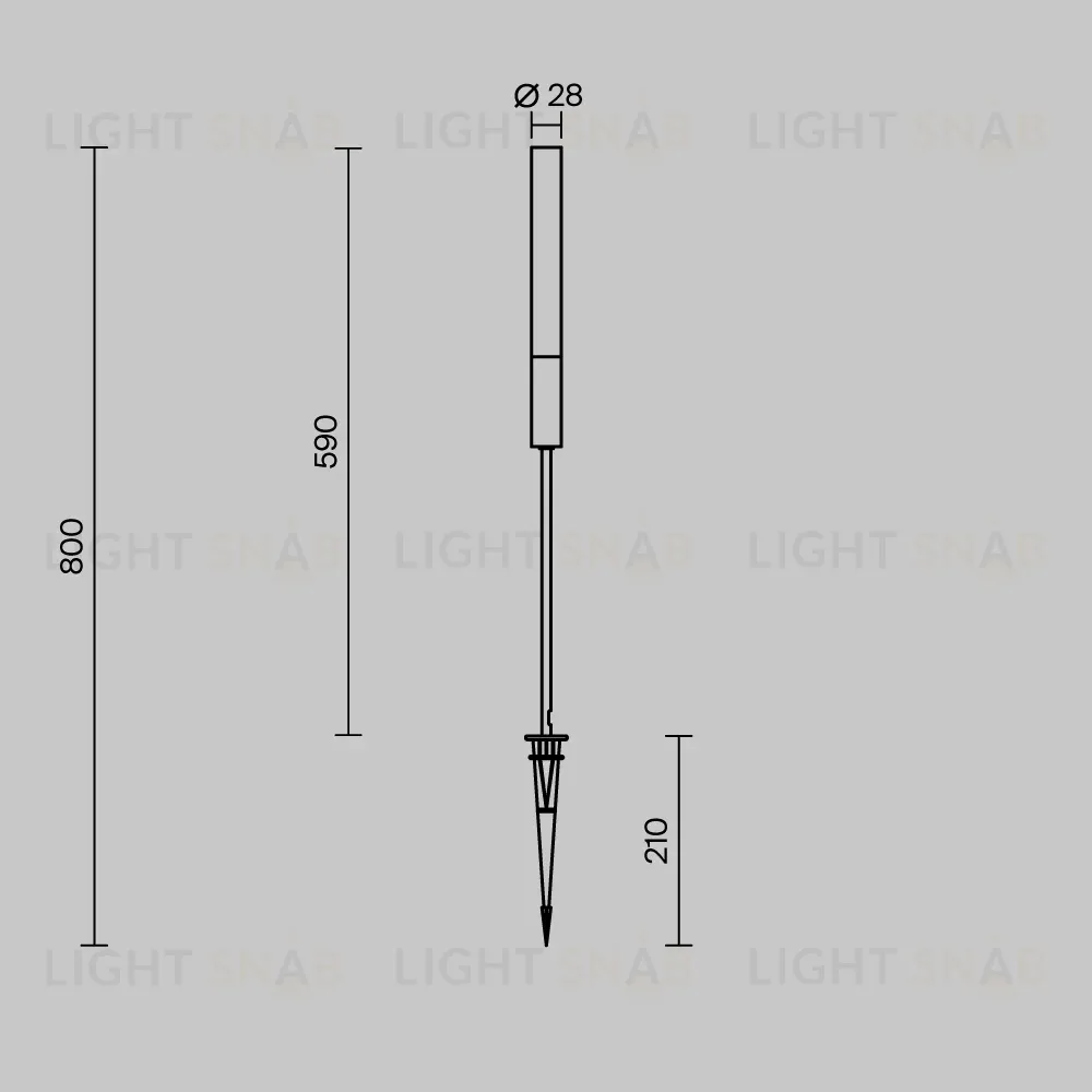 Ландшафтный светильник Maytoni Flare O510FL-L3B3K O510FL-L3B3K