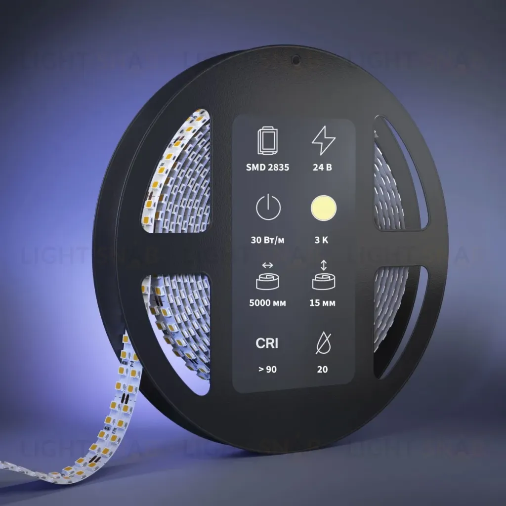 Светодиодная лента Maytoni Led Strip 24В 2835 30Вт/м 3000К 5м IP 20 201326 201326
