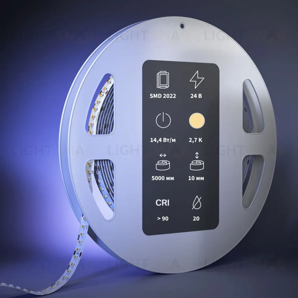 Светодиодная лента Maytoni Led Strip 24В 2022 14,4Вт/м 2700К 5м IP 20 201267 201267